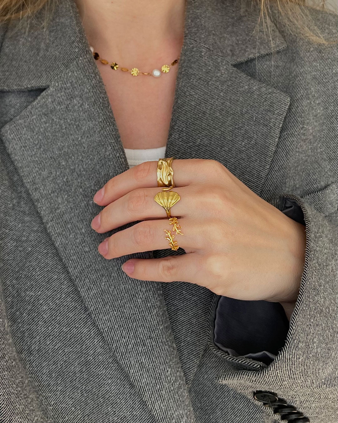 Jamie | Big Ring 18K Gold