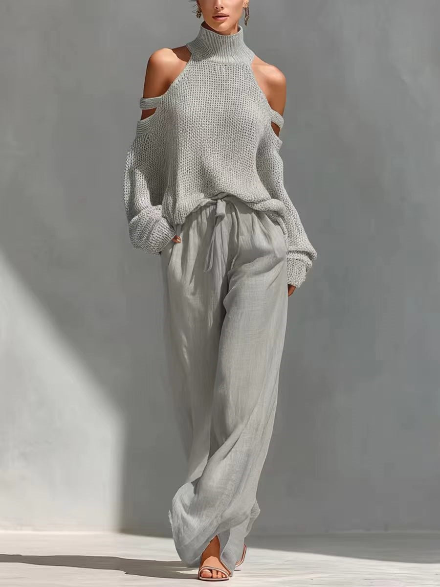 Elaine | Effortless Knit & Relaxed Pant Set