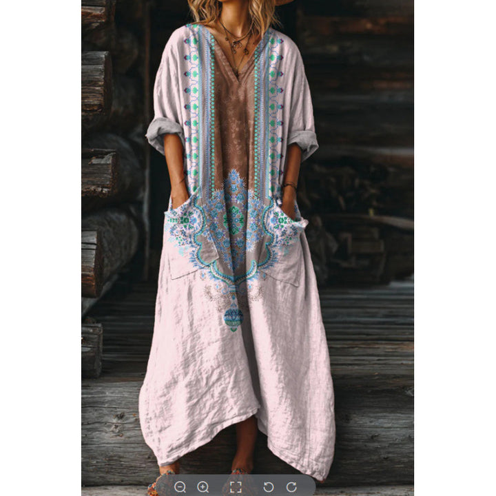 Evelyn | Vintage-Inspired Long Sleeve Casual Dress