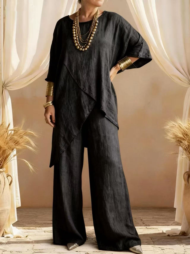 Valerie™ | Elegant Linen Two-Piece Set