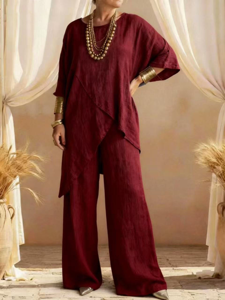 Valerie™ | Elegant Linen Two-Piece Set