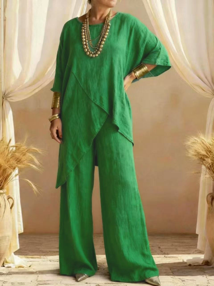 Valerie™ | Elegant Linen Two-Piece Set