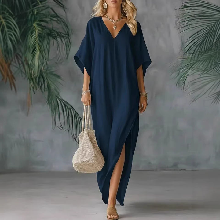 Evelyn™ | Flowy Linen Maxi Dress