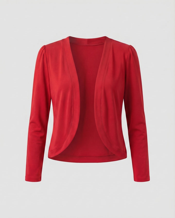 Camille | Bolero Blazer Shawl Collar Open Fitted