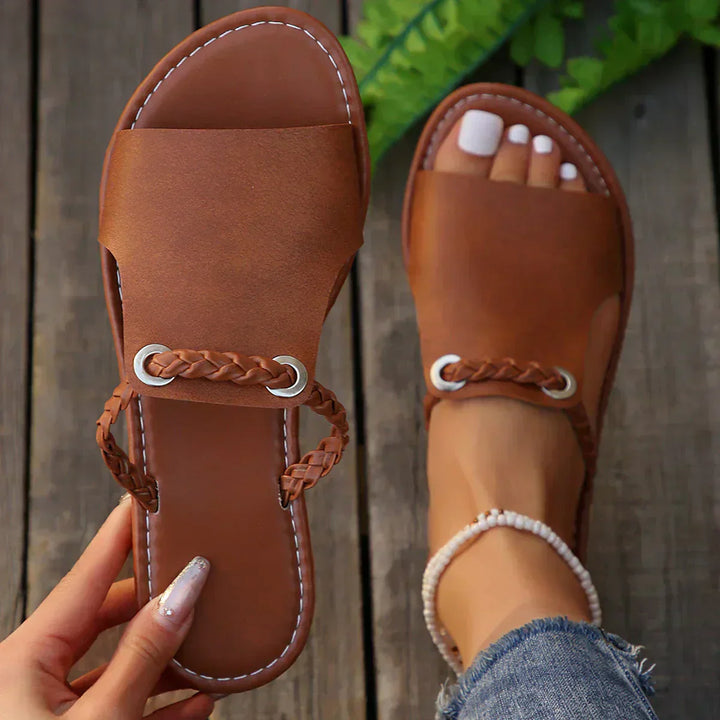 Avery | Braided Slip-On Sandals