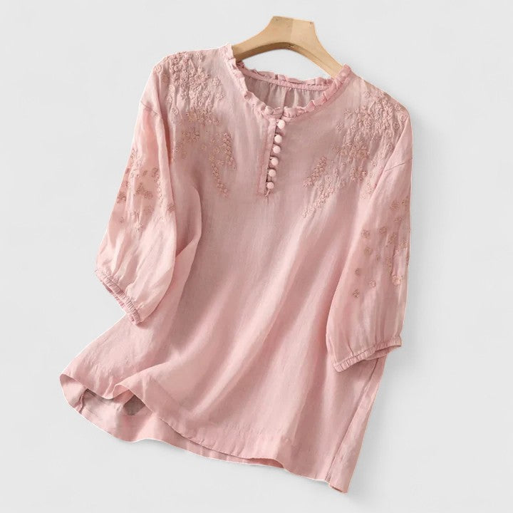 Jamie | Elegant Button-Front Blouse