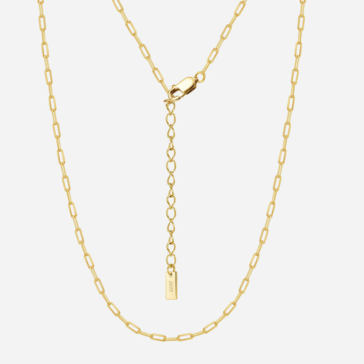 Jamie | Small Paper Necklace 18K Gold