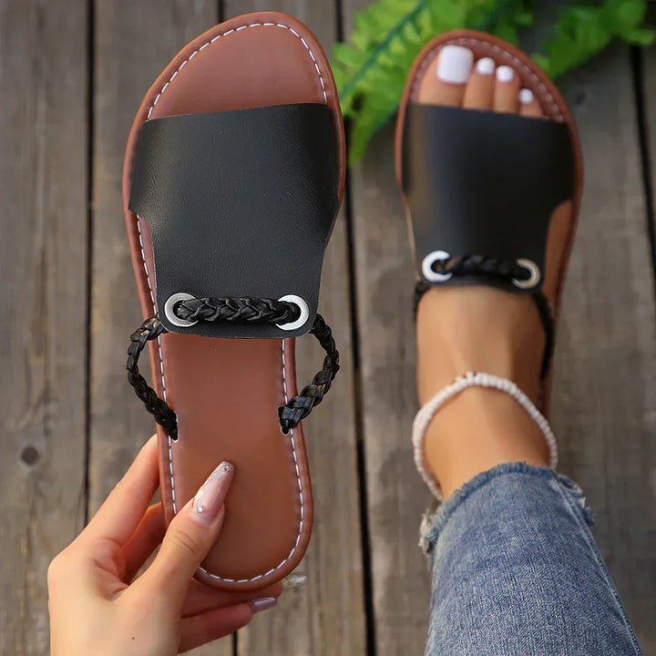 Avery | Braided Slip-On Sandals