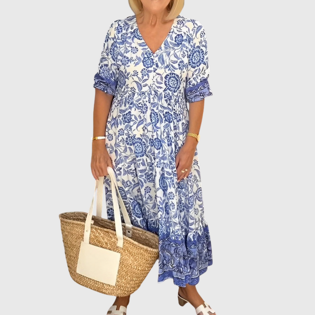 Keisha | Graceful V-Neck Floral