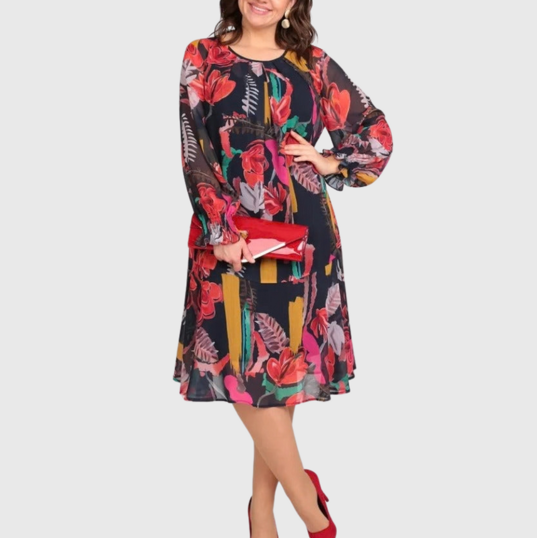 Florinda™ Elegant Floral Dress