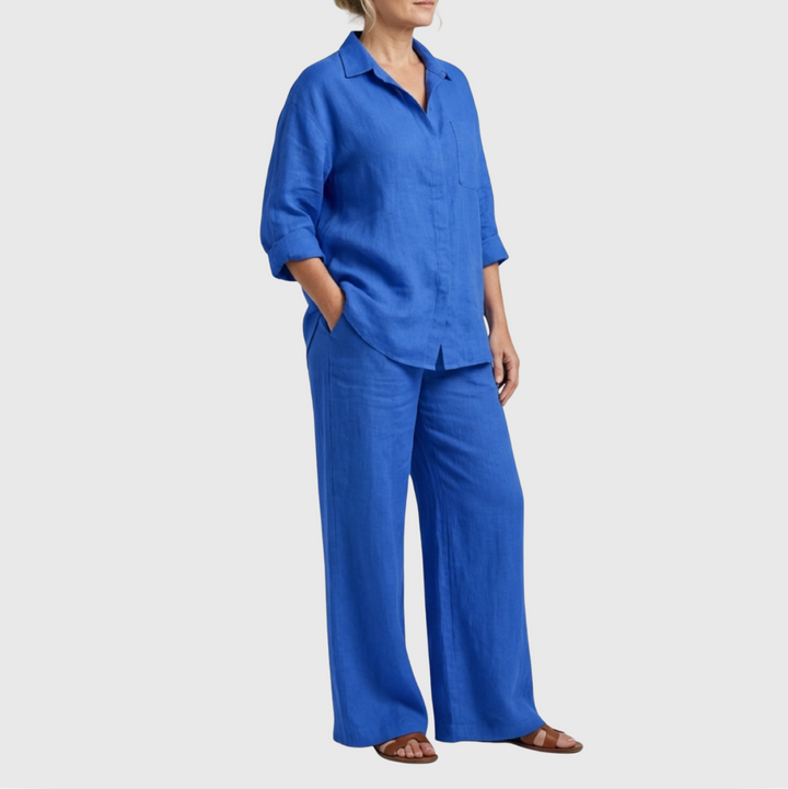 Laria | Linen Shirt Suit