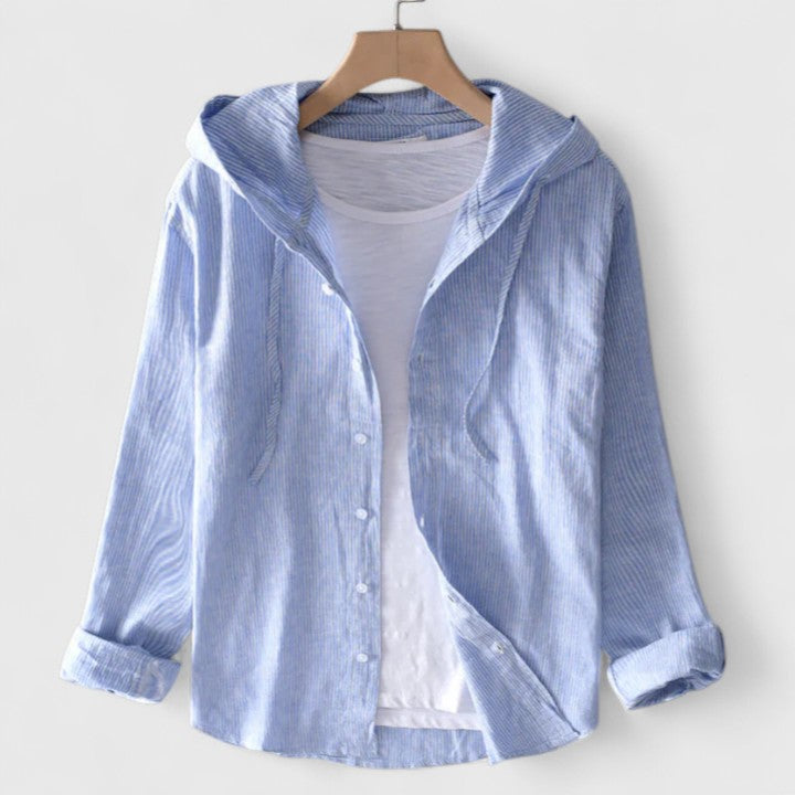 Jamie | Elegant Hooded Blouse