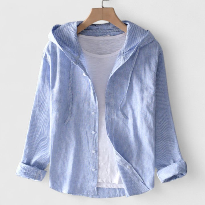Jamie | Elegant Hooded Blouse