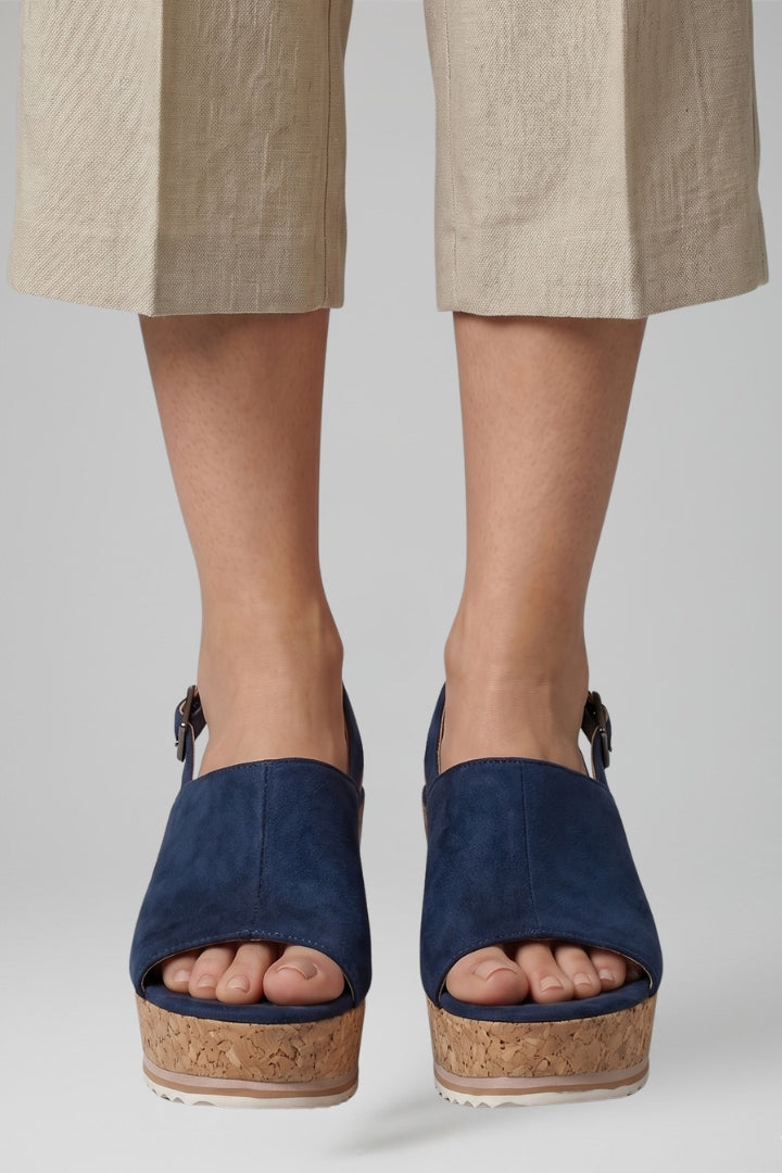 Isabella | Women's Platform Sandals with Buckle Straps and Cushioned Sole