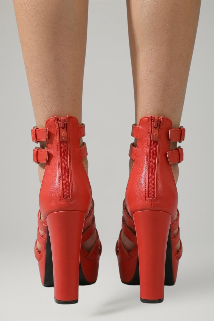 Amelia | Women's Platform Sandals with Leather Upper and Cushioned Insole
