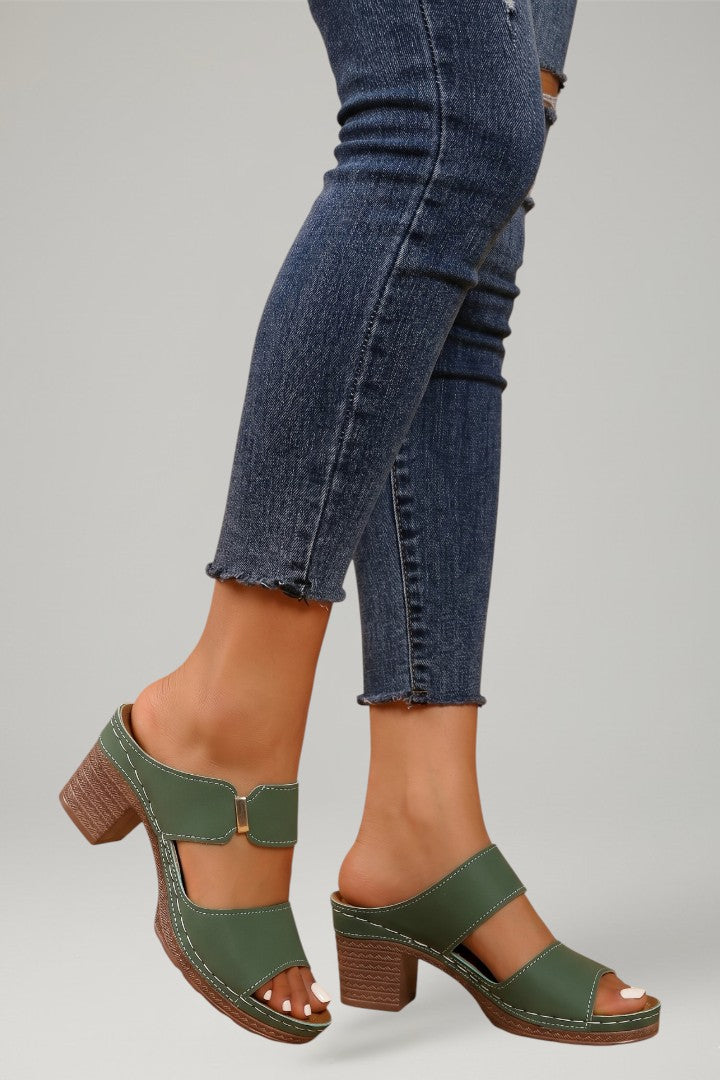 Maya | Women's Sandals with Adjustable Straps and Block Heel