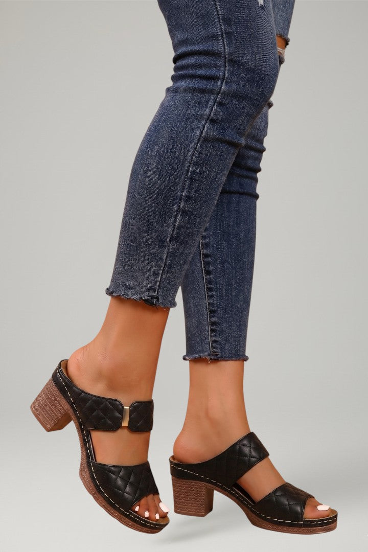 Maya | Women's Sandals with Adjustable Straps and Block Heel