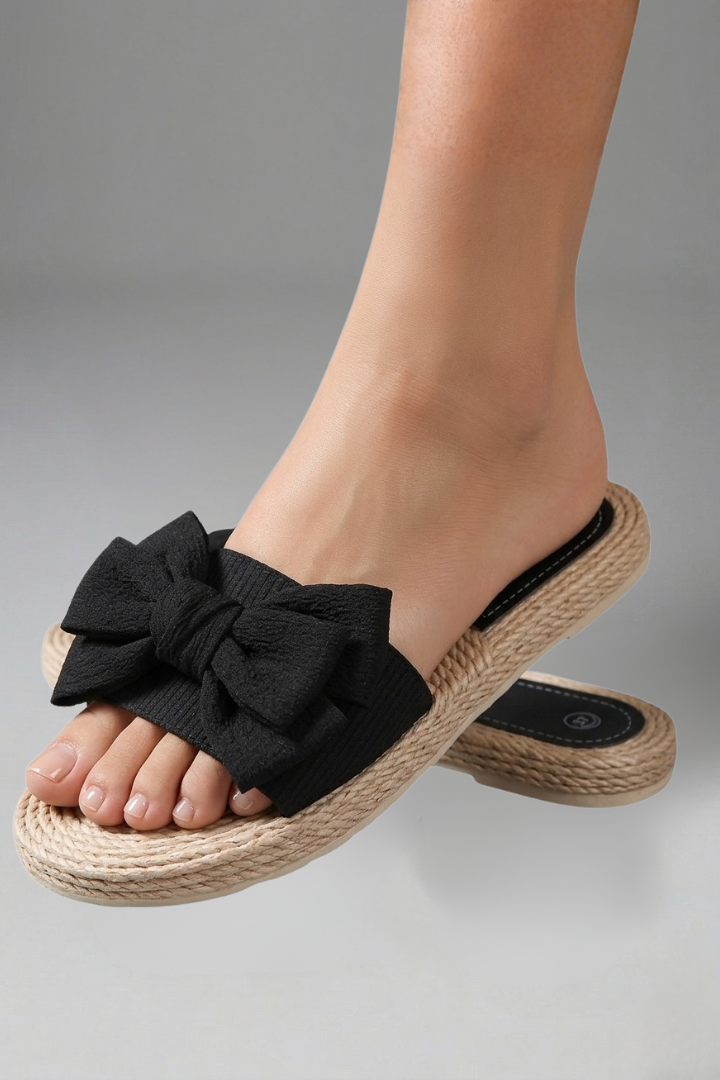 Olivia | Women’s Sandals with Bow Detail and Slip On