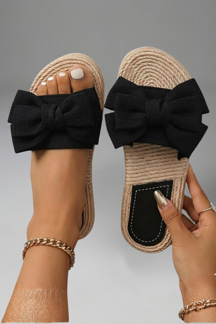 Olivia | Women’s Sandals with Bow Detail and Slip On