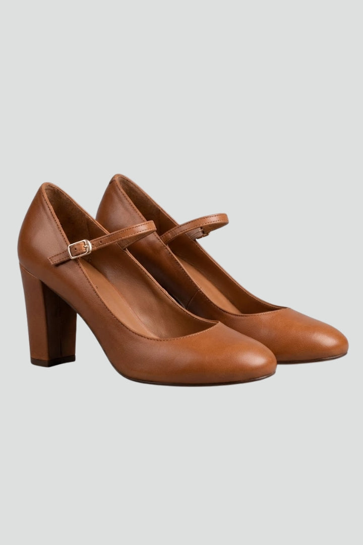 Lucy | Women's Sandals with Buckle Strap and Low Heel