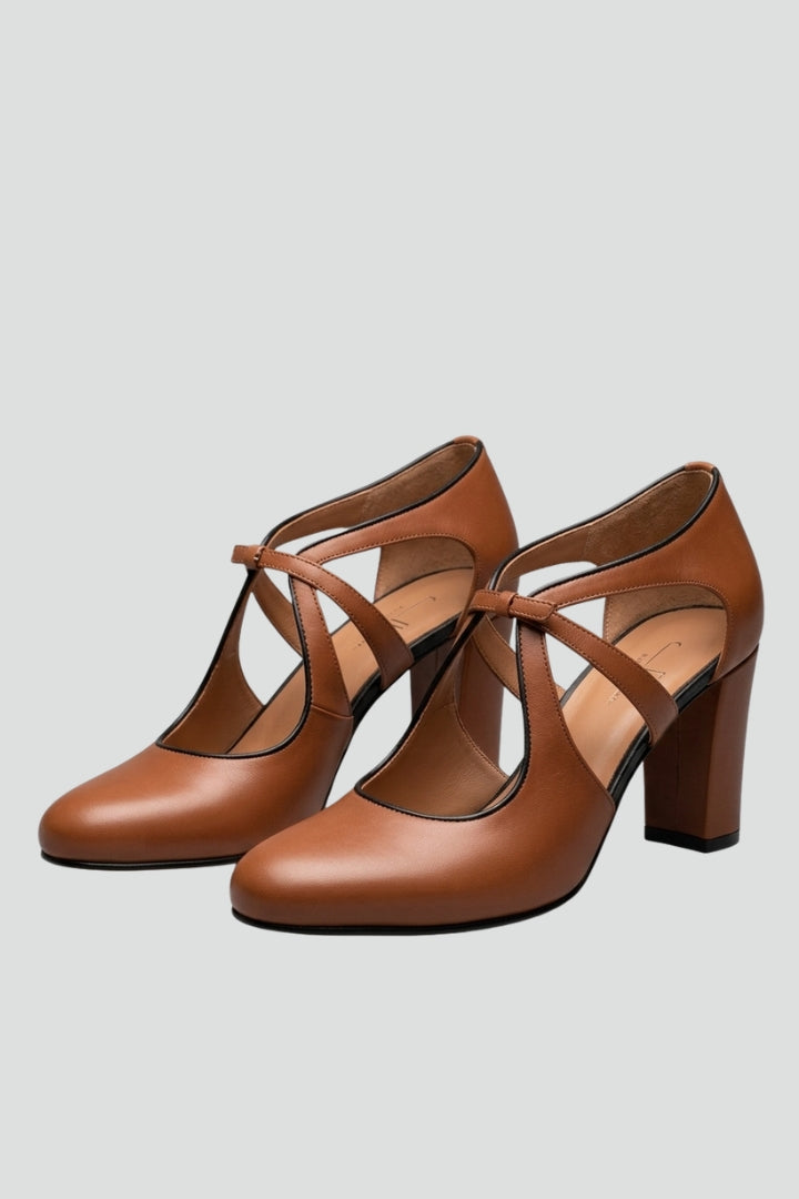 Aria | Women's Sandals with Cutout Design and Ankle Strap