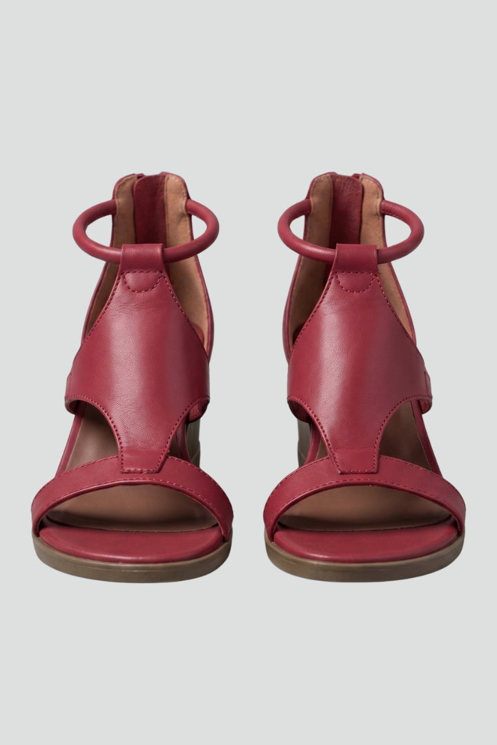 Emma | Women's Wedge Sandals with T Strap and Cushioned Footbed
