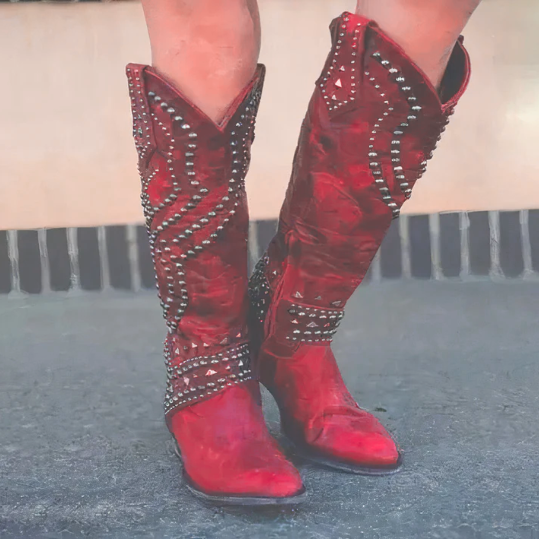 Addison | Western Knee-High Boots