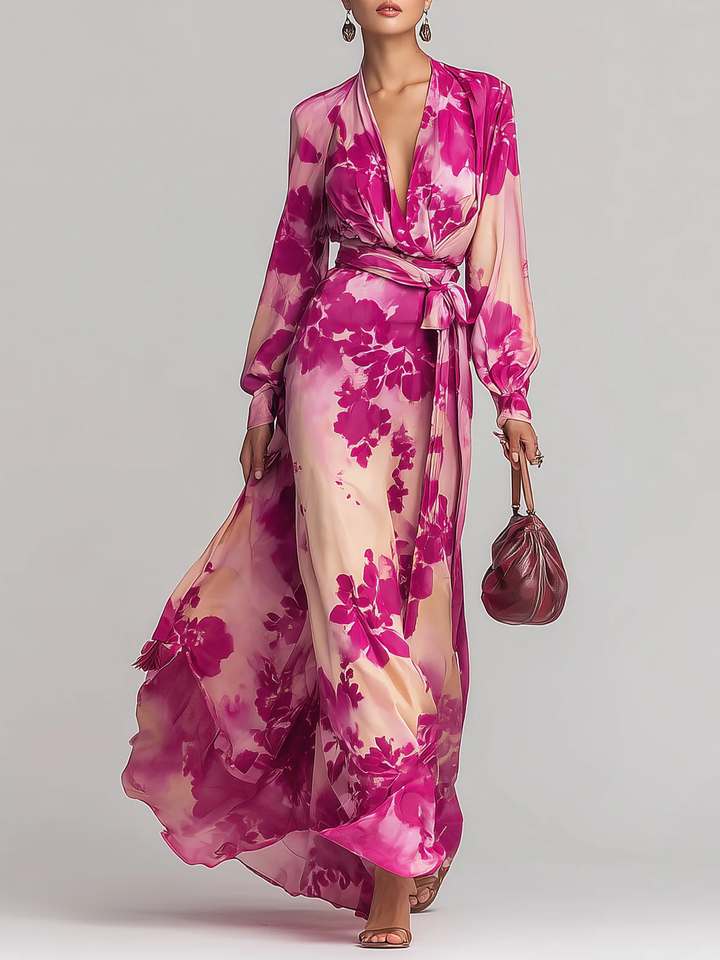 Olivia™ | Elegant Floral Maxi Dress