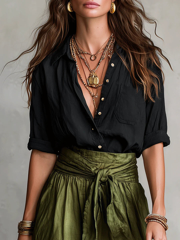 Martina | Elegant One-Shoulder Maxi Dress