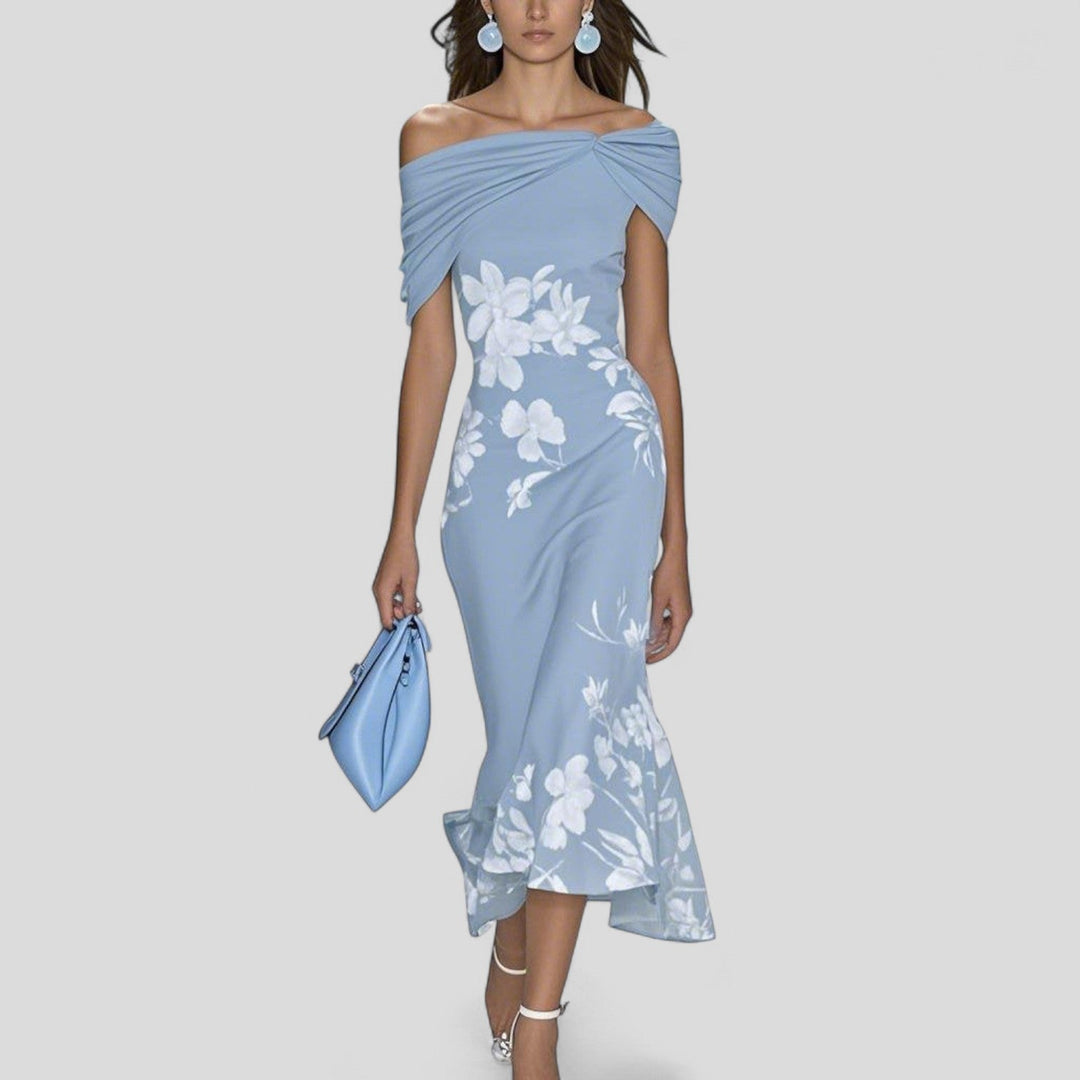 Victoria | Timeless Elegance Floral Midi Dress