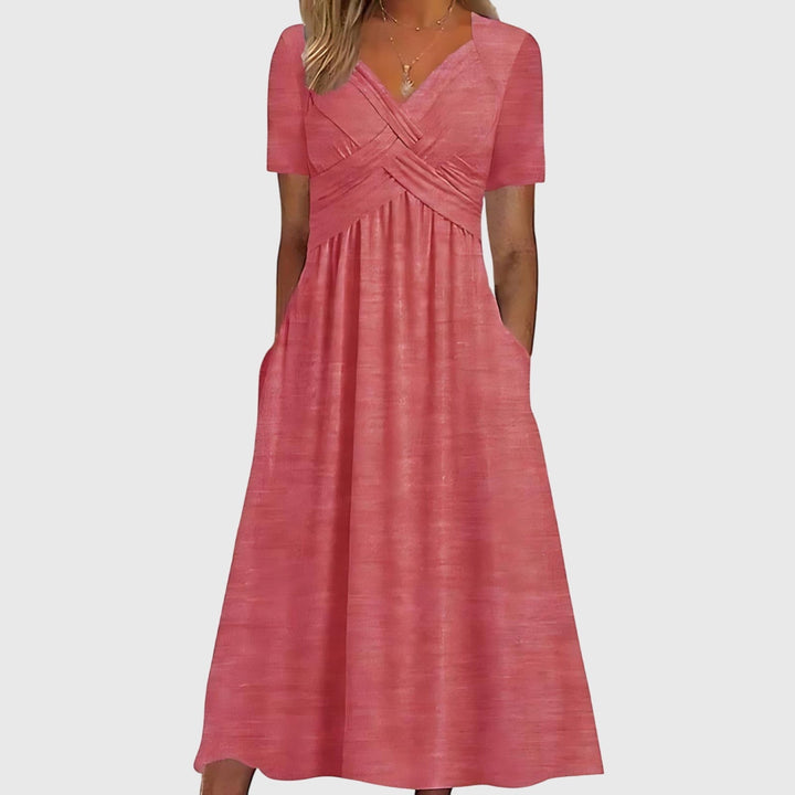 Jamie | Midi Dress with Tummy Control.