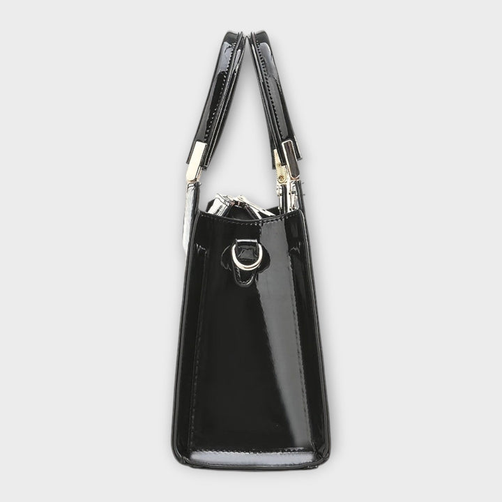 Jamie | Glossy Crocodile Pattern Handbag