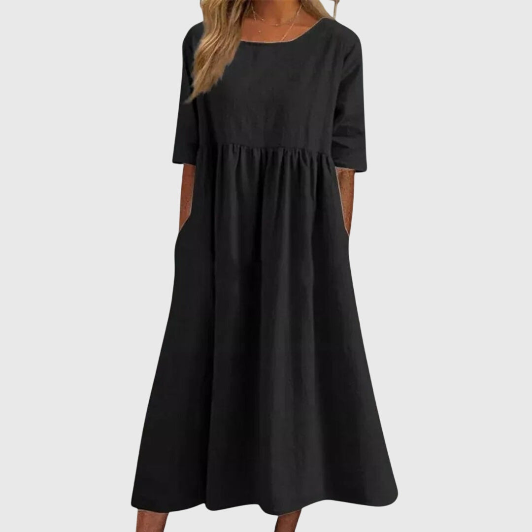Jamie | Elegant Short-Sleeved Dress