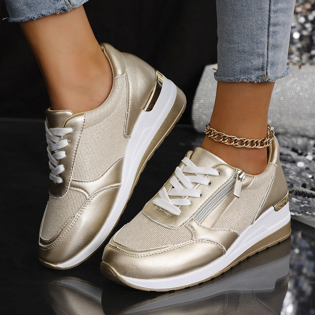 Mia | Lace-Up Side Sneakers
