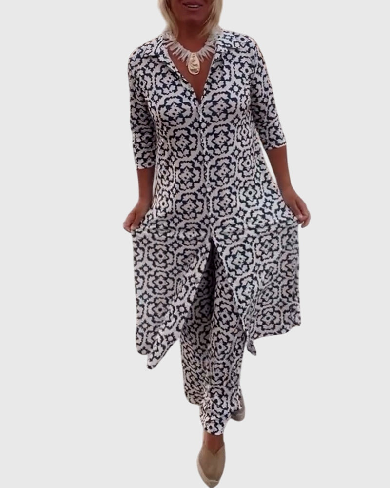 Jamie | Elegant Vintage Two-Piece Set