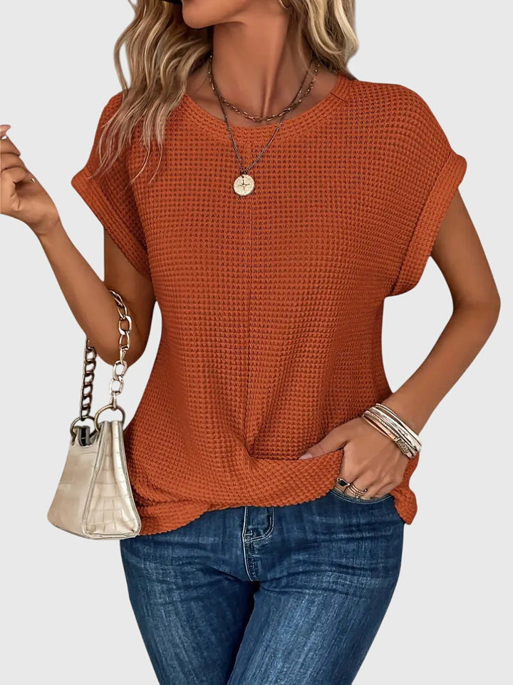 Jamie | Elegant Blouse with Crew Neck