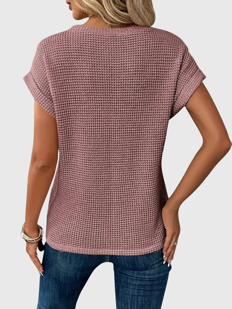 Jamie | Elegant Blouse with Crew Neck