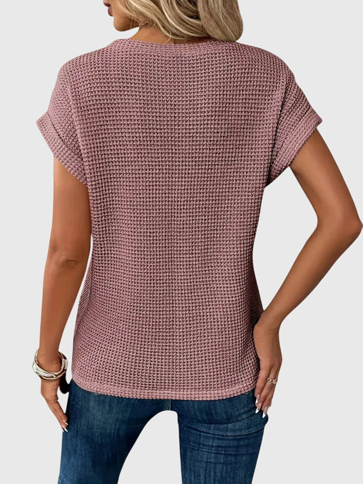 Jamie | Elegant Blouse with Crew Neck