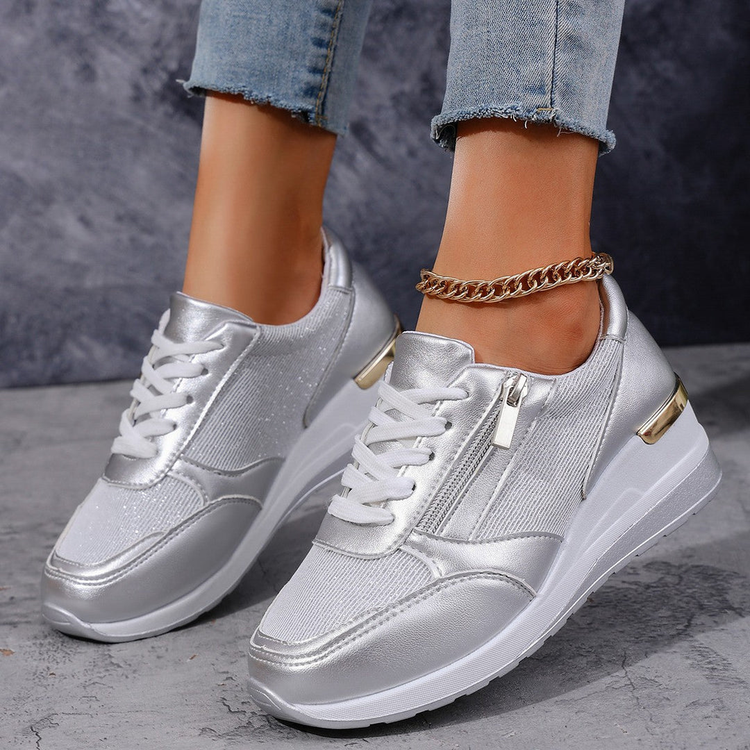 Mia | Lace-Up Side Sneakers