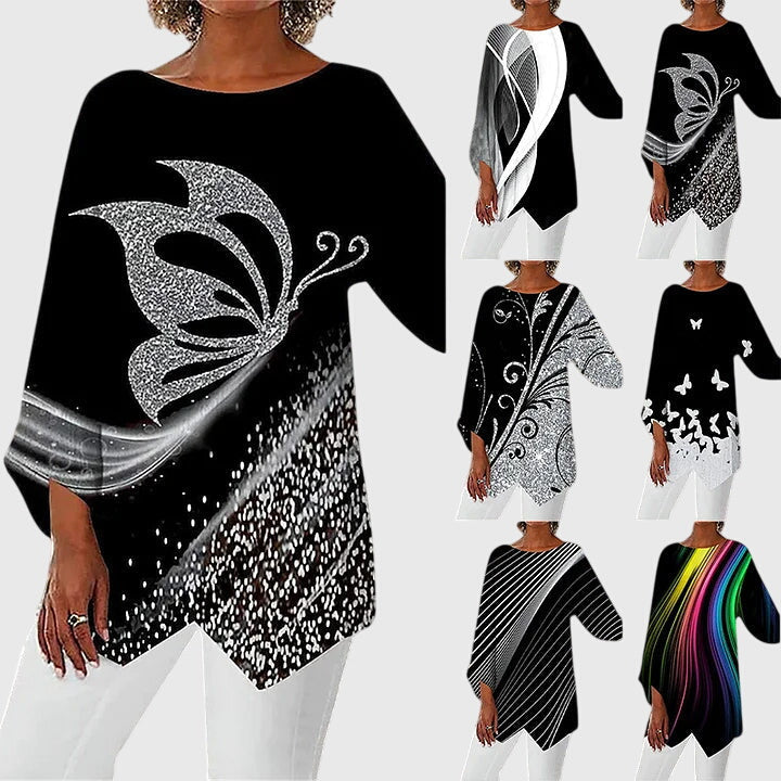 Jamie | Elegant Crew Neck Top