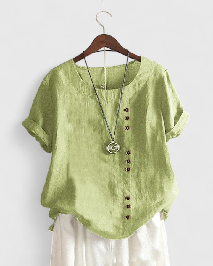 Jamie | Comfortable Short Sleeve Blouse
