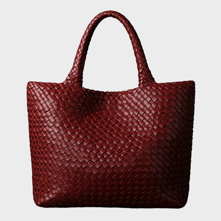 Yana Handwoven Leather Tote