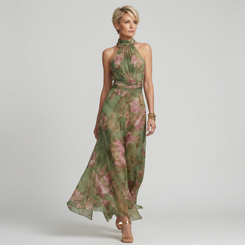 Sara | Elegant Floral Dress