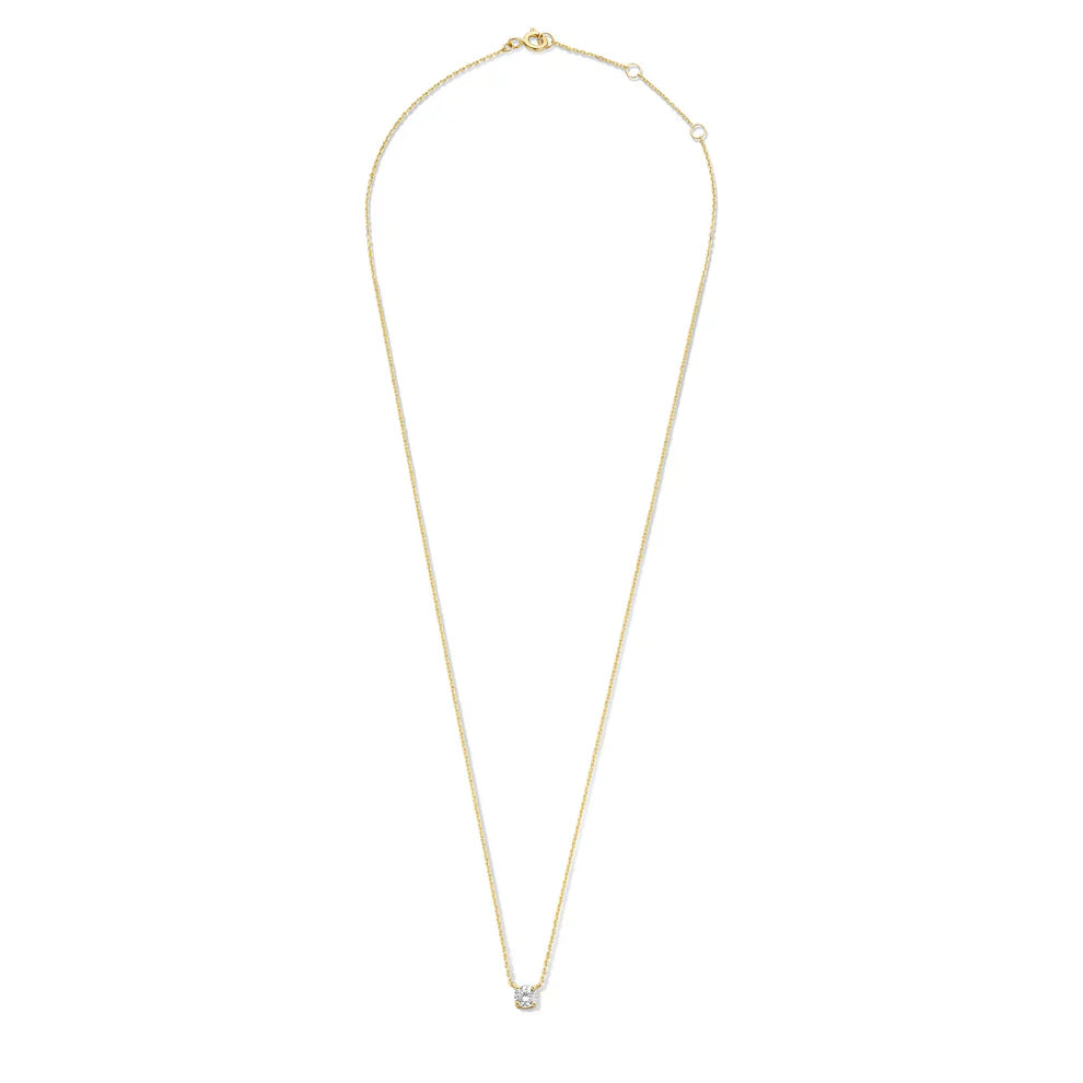 Jamie | Moissanite Stone Necklace 14k Gold