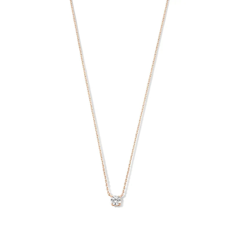 Jamie | Moissanite Stone Necklace 14k Gold