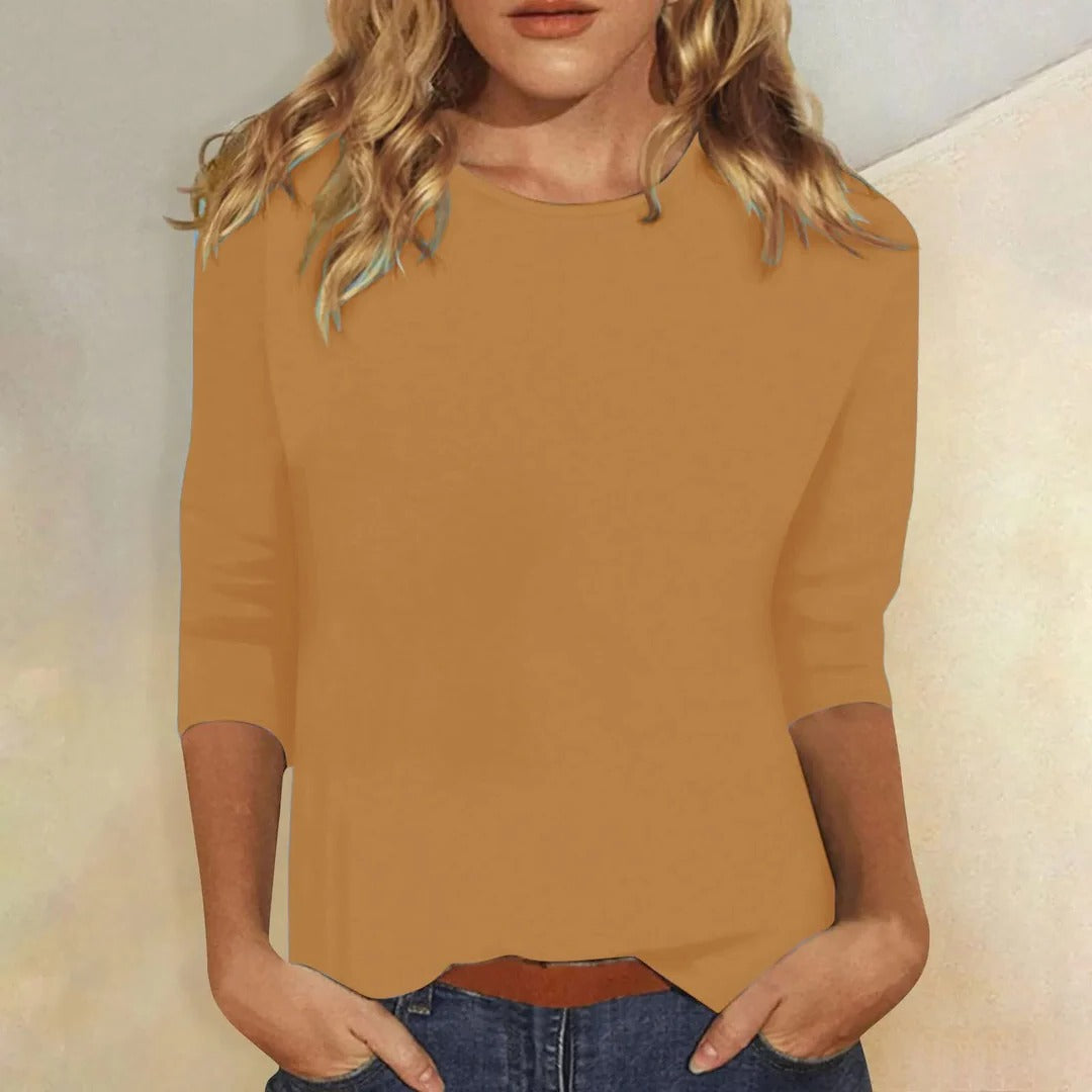 Stella | Women's Crew Neck 3/4 Sleeve Top