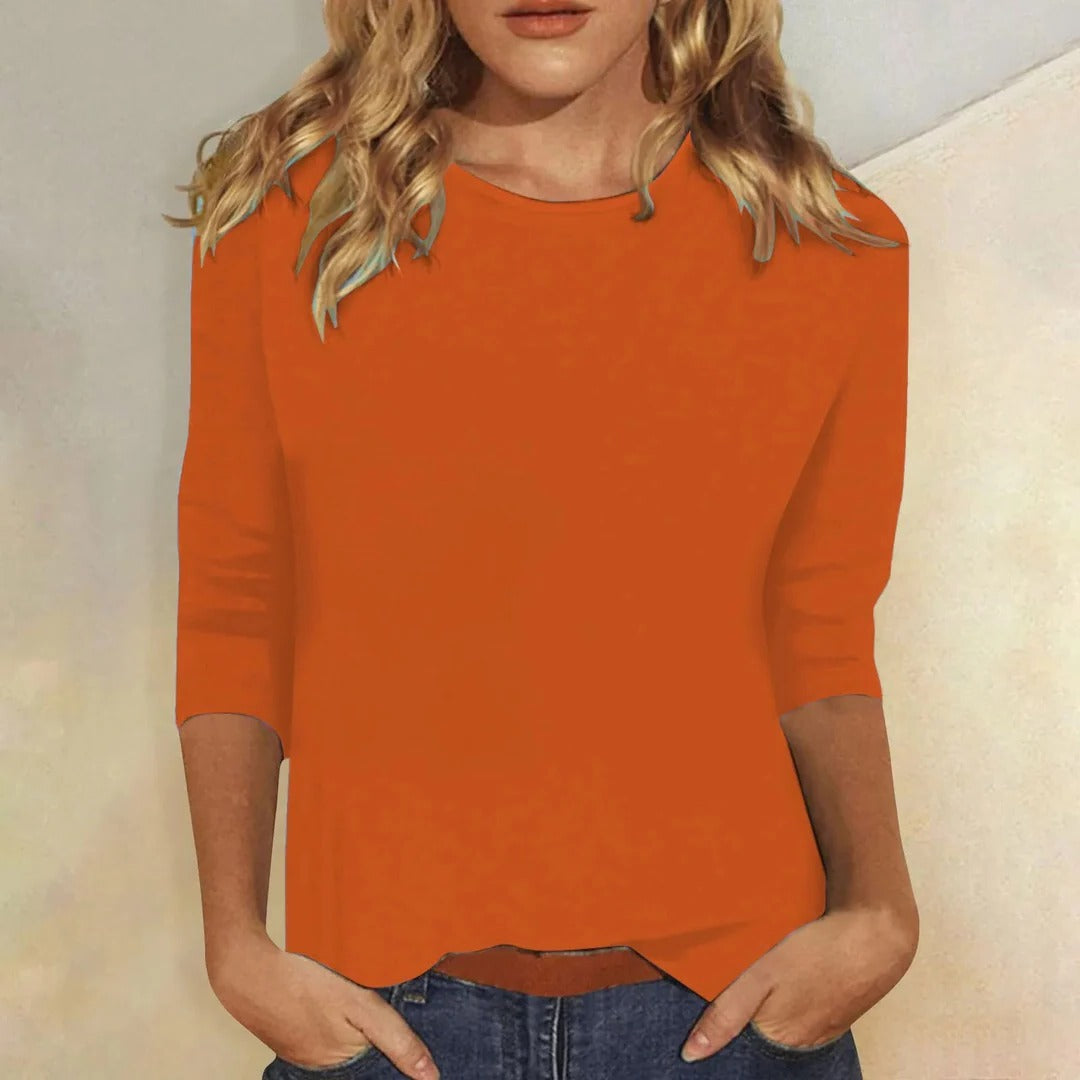 Stella | Women's Crew Neck 3/4 Sleeve Top