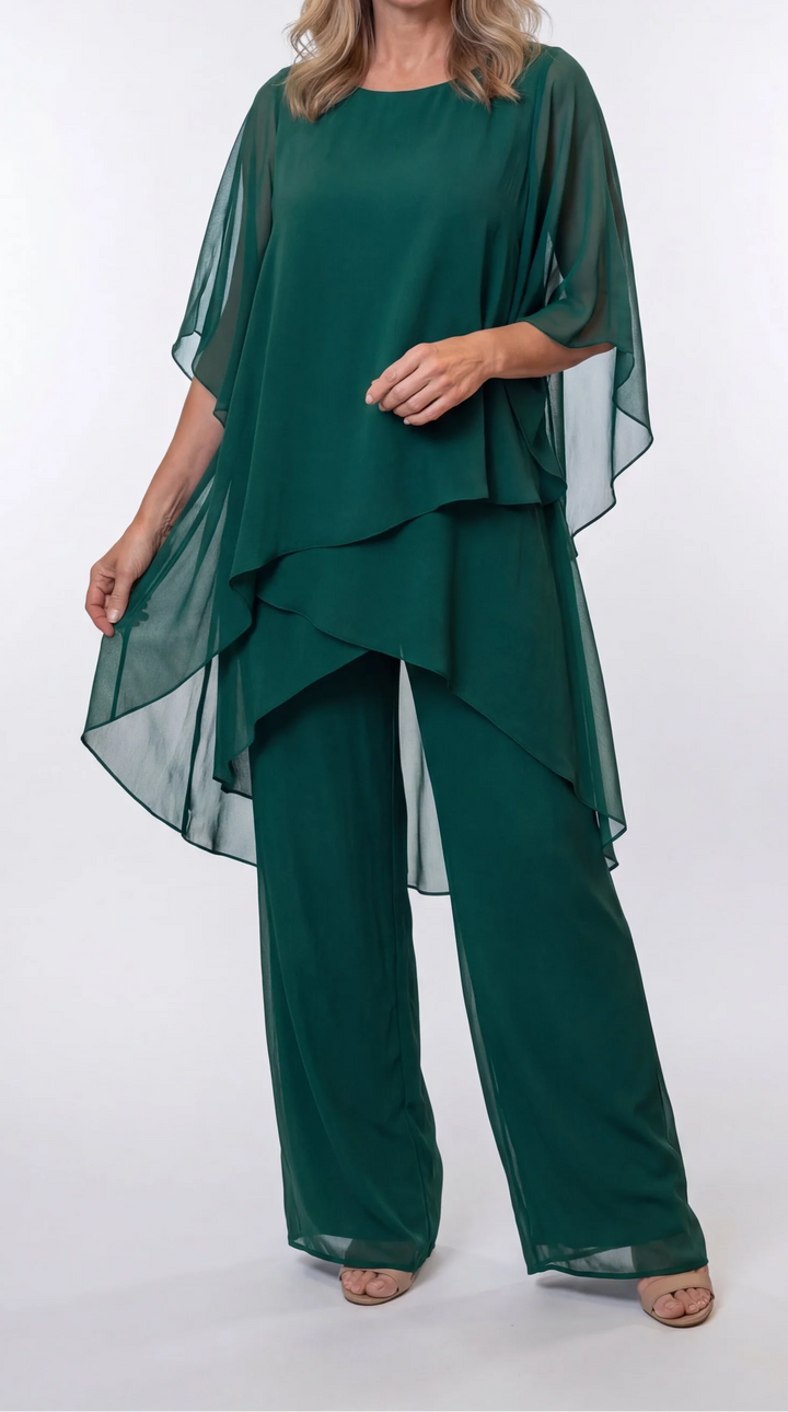 Elara | Two-Piece Palazzo Set — Relaxed Fit That Flatters Every Figure