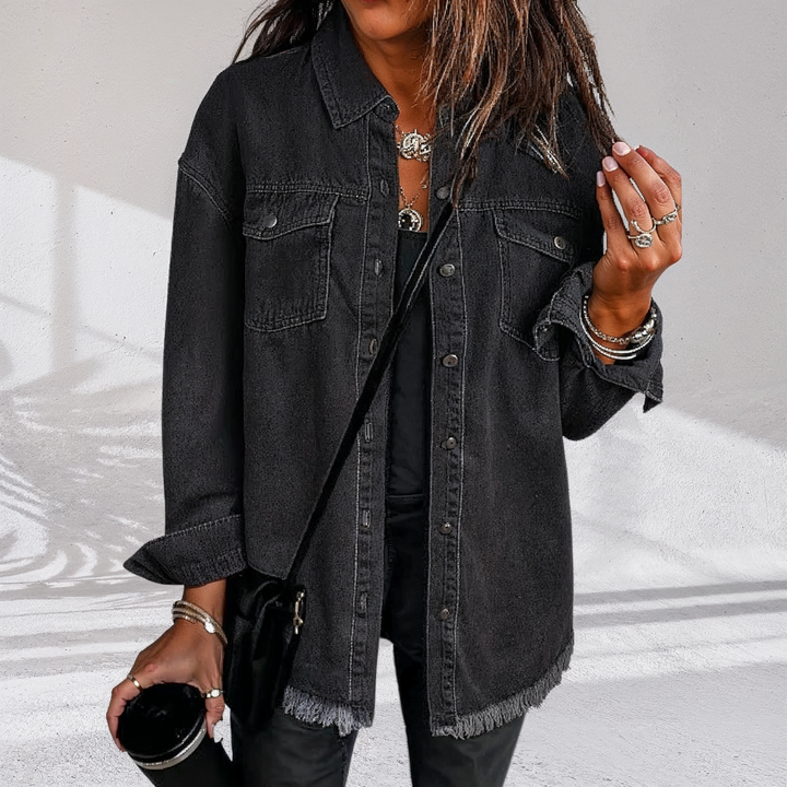 Hannah | Vintage Oversized Women's Denim Jacket