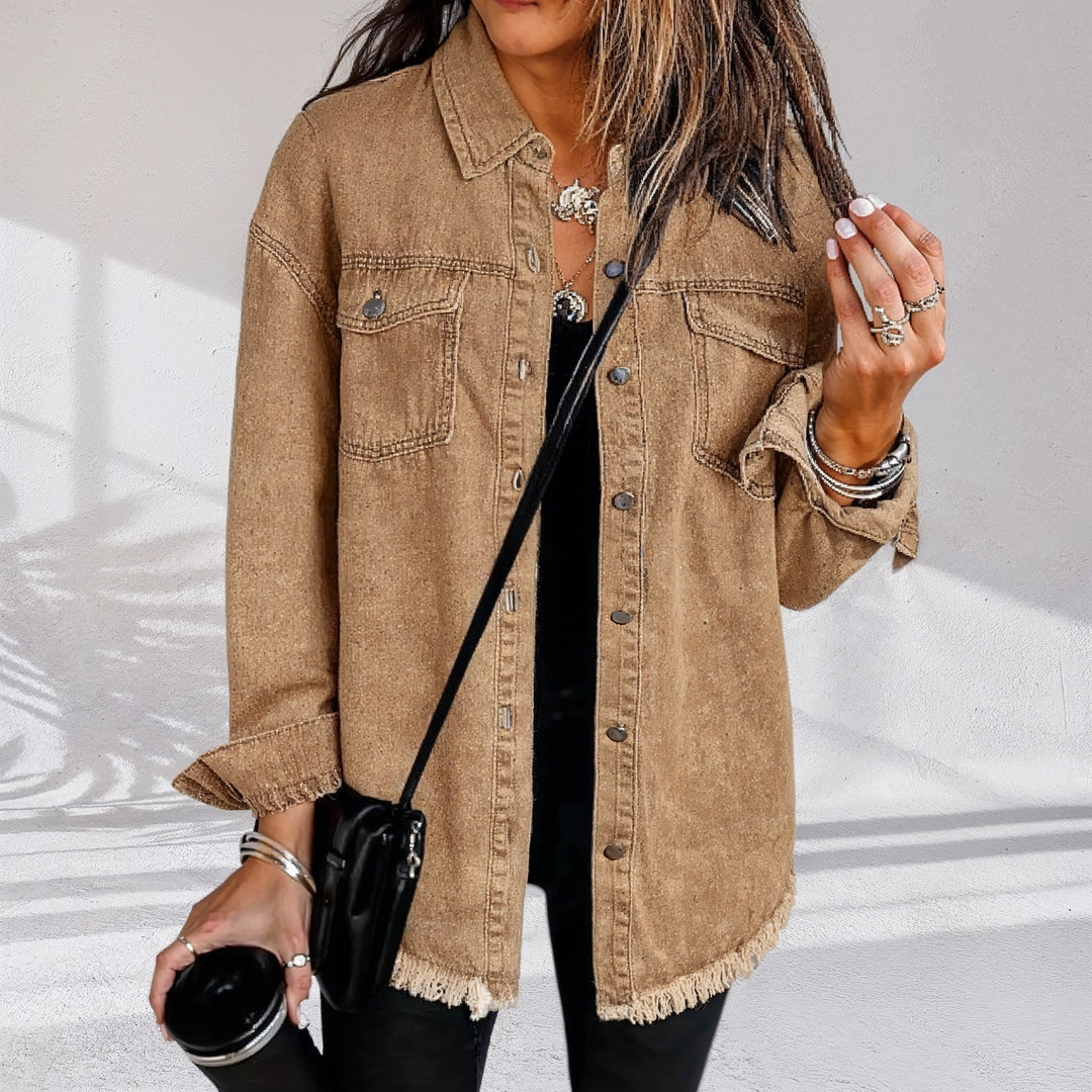 Hannah | Vintage Oversized Women's Denim Jacket